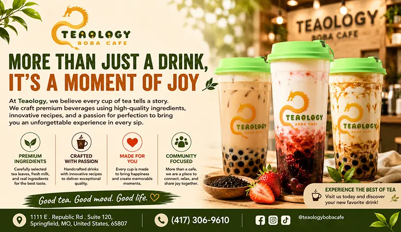 Teaology drinks and brand story