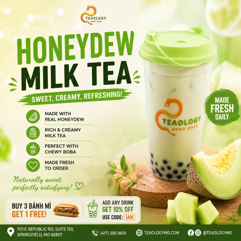 MT6 HONEYDEW MILK TEA