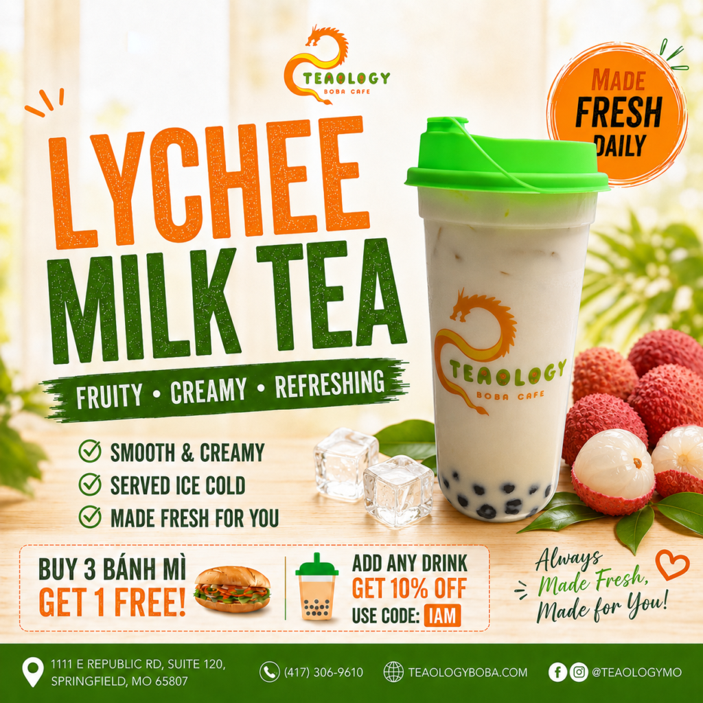 MT16 LYCHEE MILK TEA