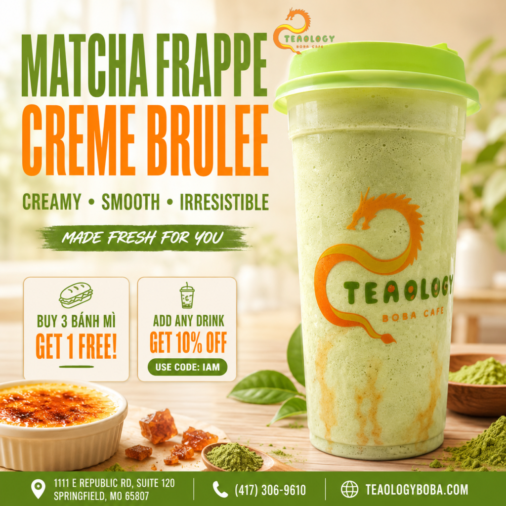 SM4 MATCHA FRAPPE CREME BRULEE